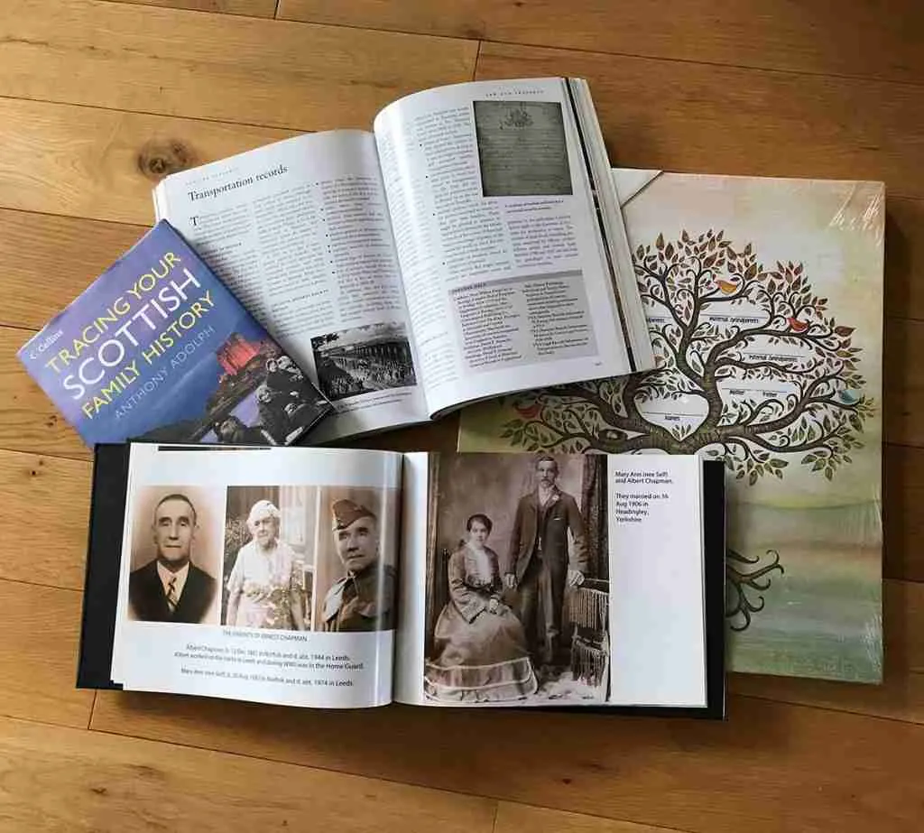 A selection of family history books to help with family history by Unlock your past - genealogist and family historian