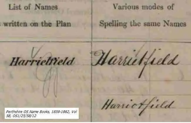 different spellings for Scottish place names