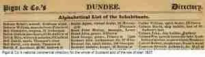 1837 Dundee Trade Directory