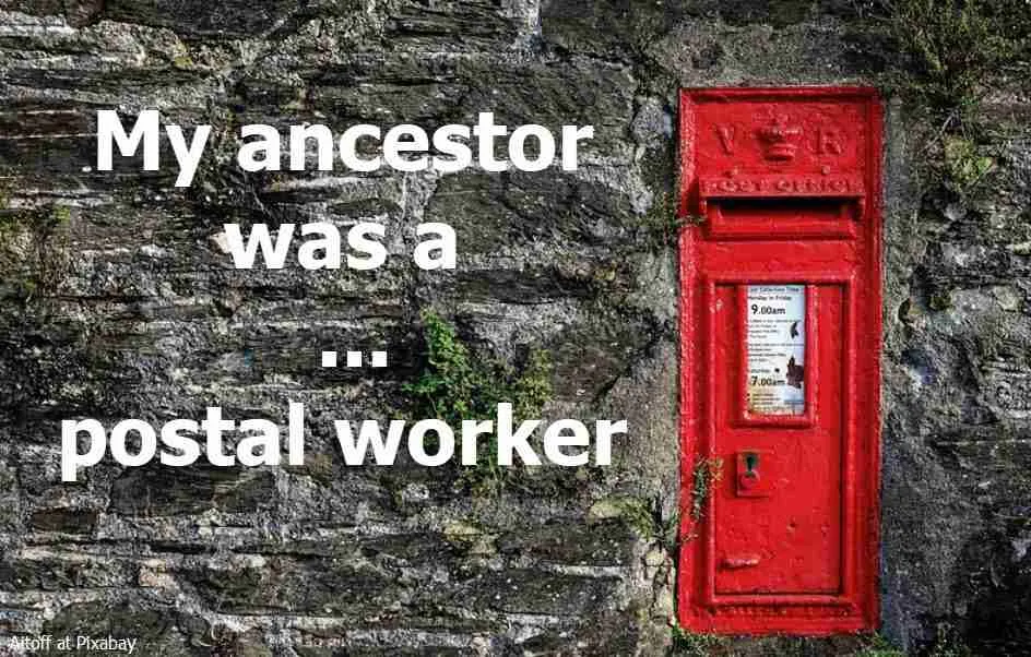 Red post box - was your ancestor a postal worker