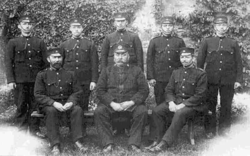 Photo of Scottish policemen from the early 20th century