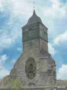 Alloa history - gable end of Alloa St Mungo's Church on a lovely day.