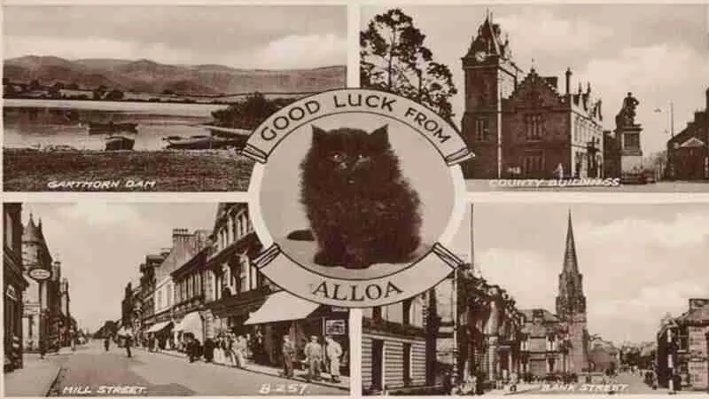 Alloa history portrayed in an old postcard.