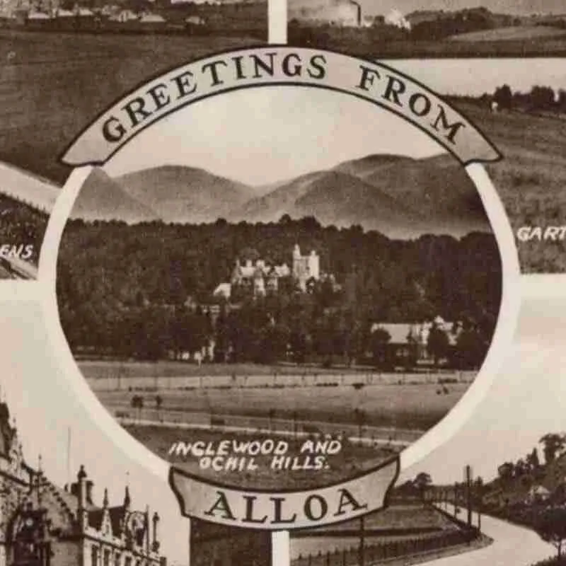 Alloa history portrayed in an old postcard.