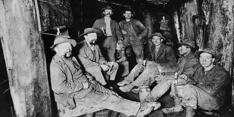 An old coal miner and his companions.