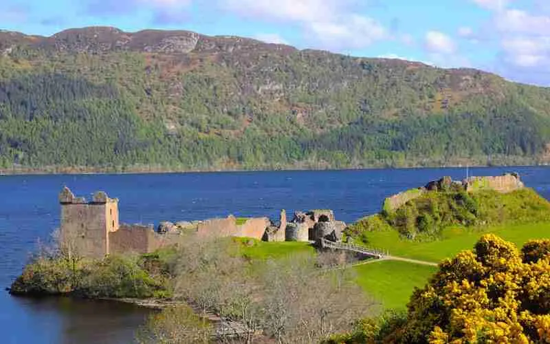 View of Urquhart Castle where the Urquhart surname comes from.