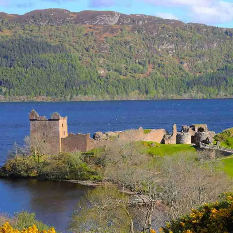 View of Urquhart Castle where the Urquhart surname comes from.