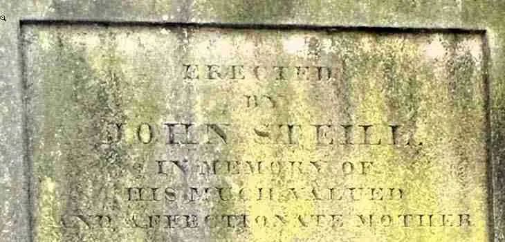 The Steill family buried in the Howff cemetery in Dundee